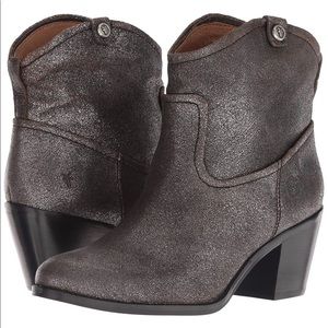 Frye pull on western inspired bootie